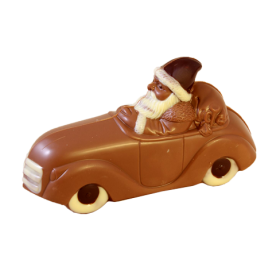 Weihnachtsmann mit Auto
