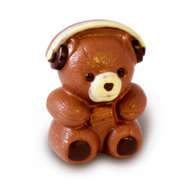 Schokoladenfigur Rockbär mit Kopfhörer